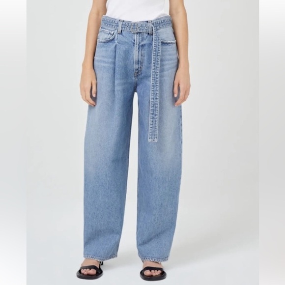 AGOLDE Baggy Belted Jeans - Picture 1 of 15